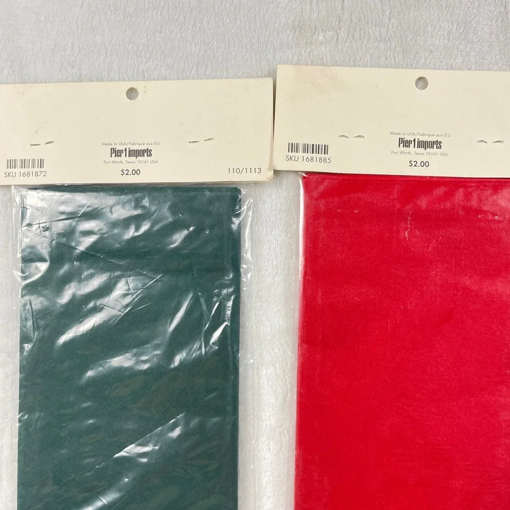 Marcel‎ Schurman Pier 1 Gift Tissue Paper Lot 5 Packs Cherub Damask Red Green